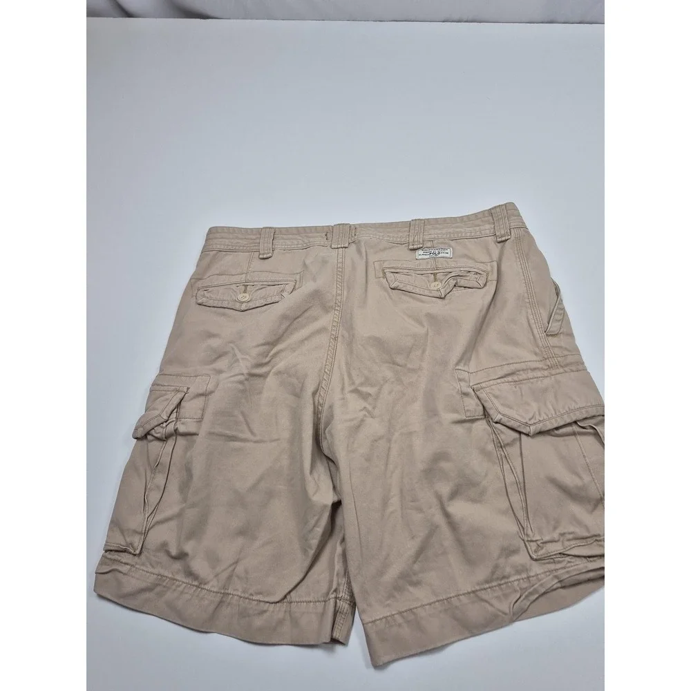 Polo Ralph Lauren Cargo Shorts Mens 40 Beige Canvas 10